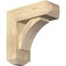Ekena Millwork Thorton Craftsman Rough Sawn Bracket w/ Offset Brace, Douglas Fir, 6"W x 16"D x 16"H BKT0604X16X16THR04RDF - alternate 1